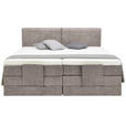 BOXSPRINGBETT 160/200 cm  in Braun  - Schwarz/Braun, Design, Kunststoff/Textil (160/200cm) - Hom`in