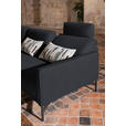 ECKSOFA in Flachgewebe Pflaume  - Pflaume/Anthrazit, Design, Textil/Metall (230/254cm) - Ambiente