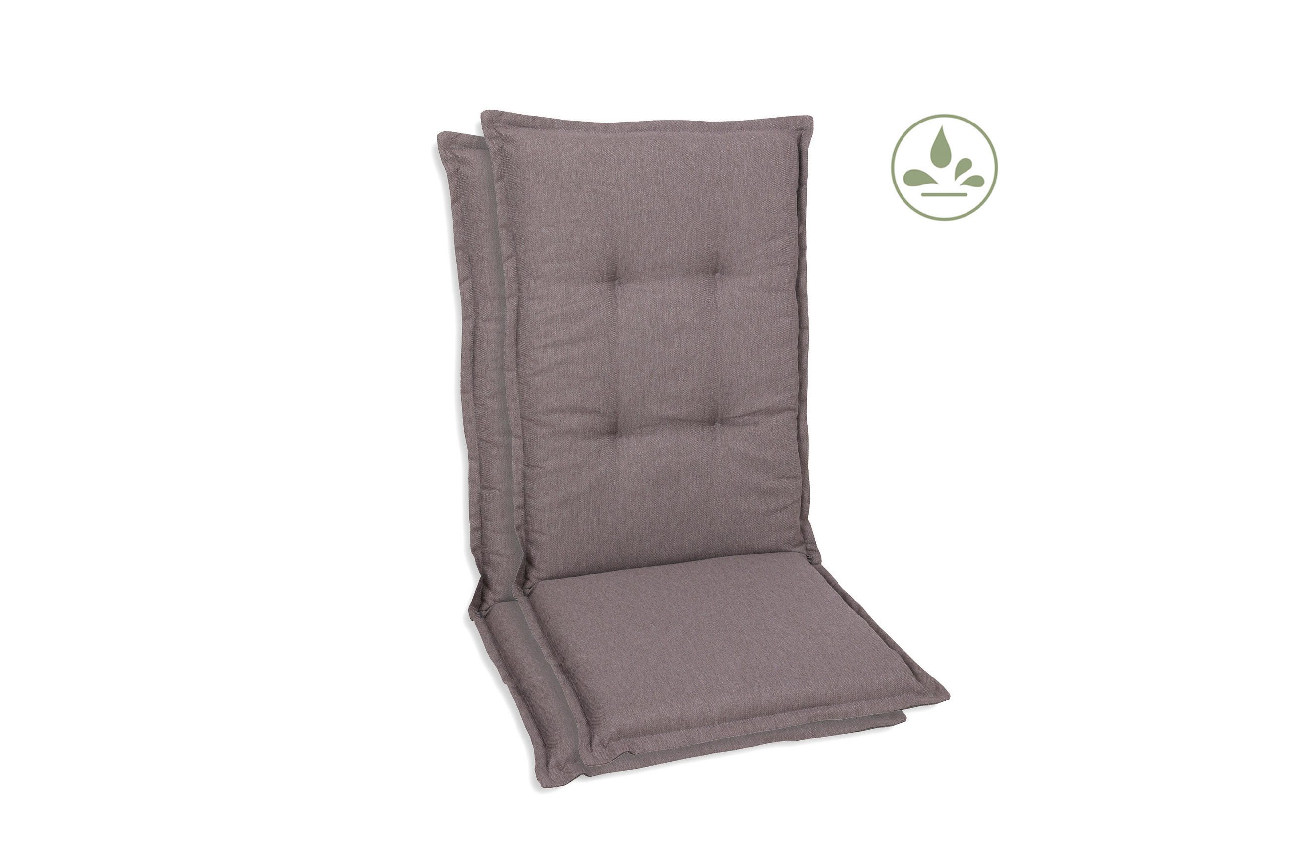 SESSELAUFLAGENSET Uni  - Taupe, Basics, Textil (50/7/120cm)