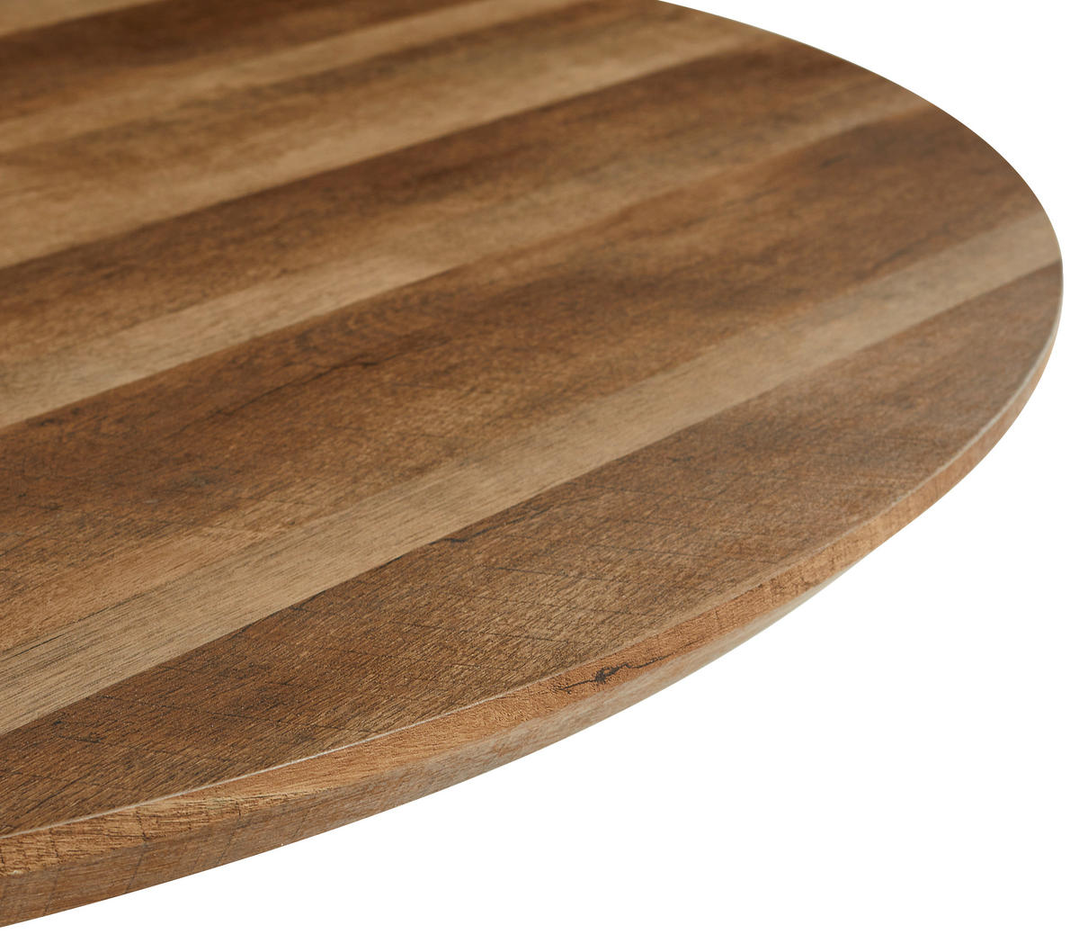 JEDILNA MIZA, črna, barve hrasta  - črna/barve hrasta, Moderno, kovina/leseni material (120/120/76cm) - MID.YOU