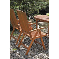 GARTENSTUHL in Holz Eukalyptusholzfarben  - Eukalyptusholzfarben, Basics, Holz (58/110/65cm) - Gardenson