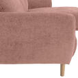 ECKSOFA Altrosa Flachgewebe  - Buchefarben/Altrosa, KONVENTIONELL, Holz/Textil (230/144cm) - Carryhome