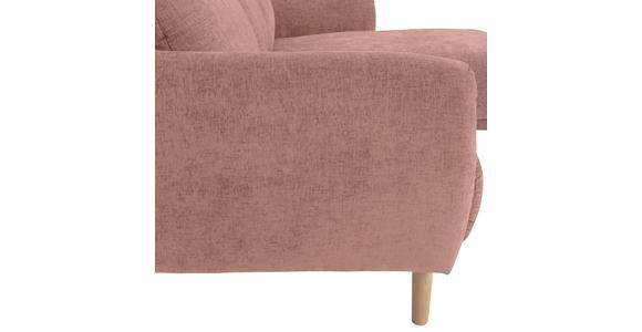 ECKSOFA Altrosa Flachgewebe  - Buchefarben/Altrosa, KONVENTIONELL, Holz/Textil (230/144cm) - Carryhome