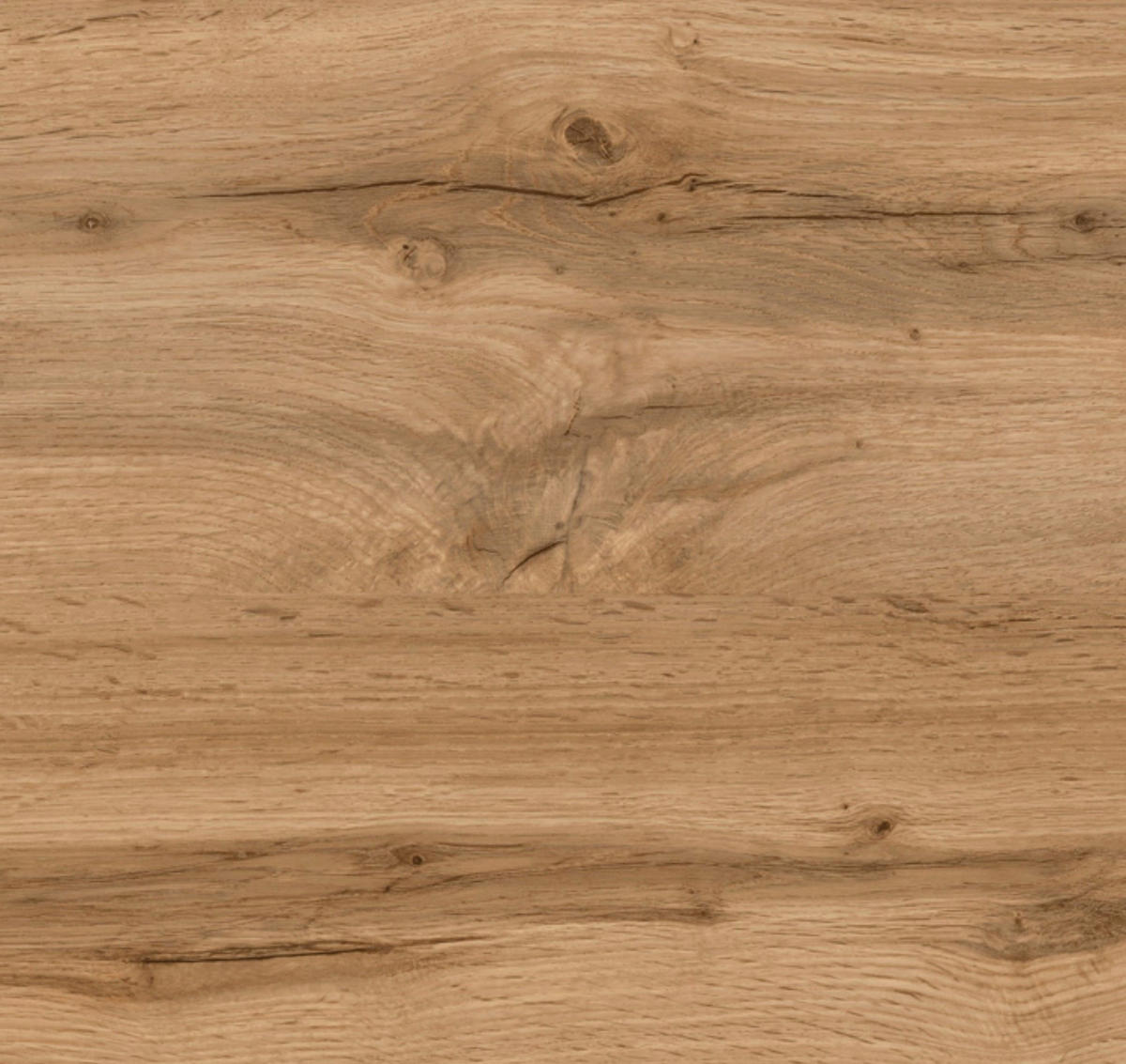 KÜCHENBLOCK 270 cm   in Weiss, Eiche Wotan  - Chromfarben/Weiss, Modern, Holzwerkstoff/Metall (270cm) - Held