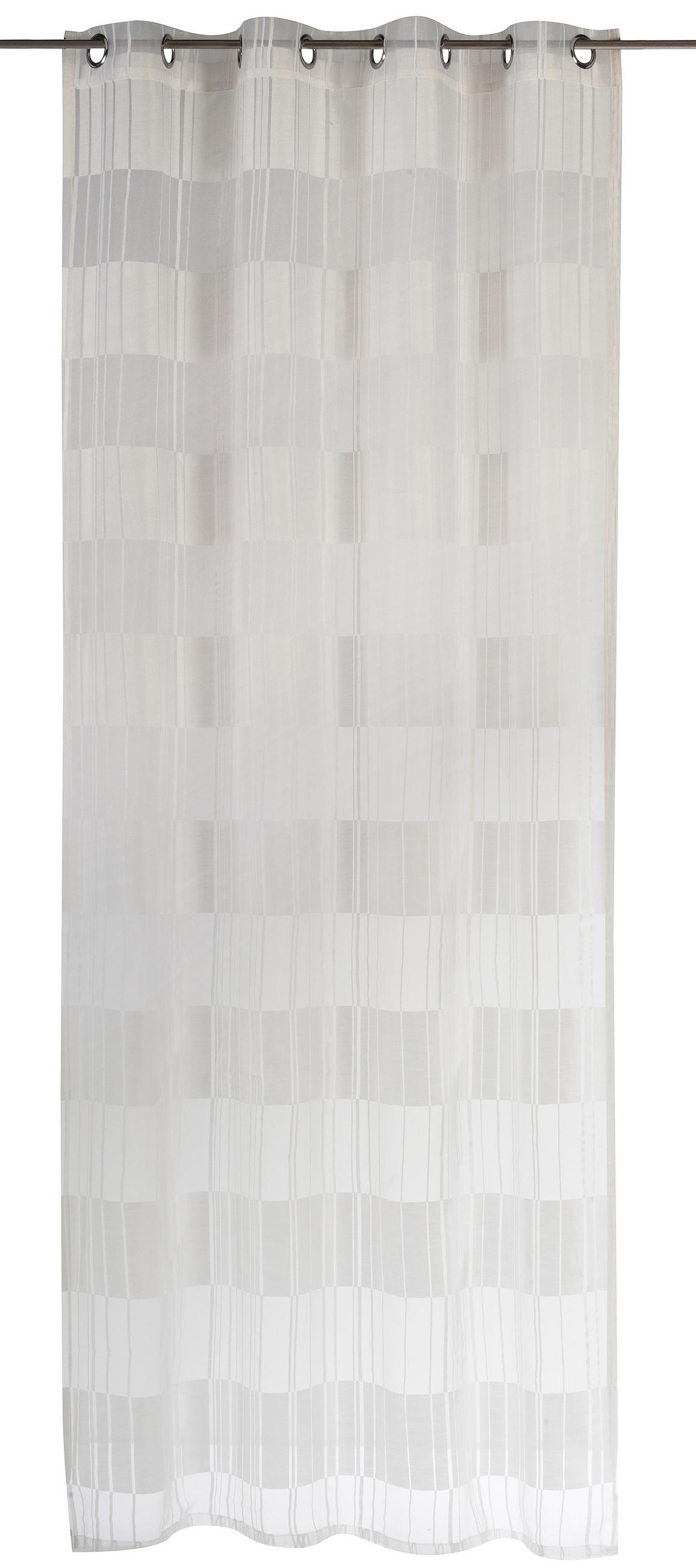 ÖSENSCHAL halbtransparent 140/255 cm   - Weiß, Basics, Textil (140/255cm)