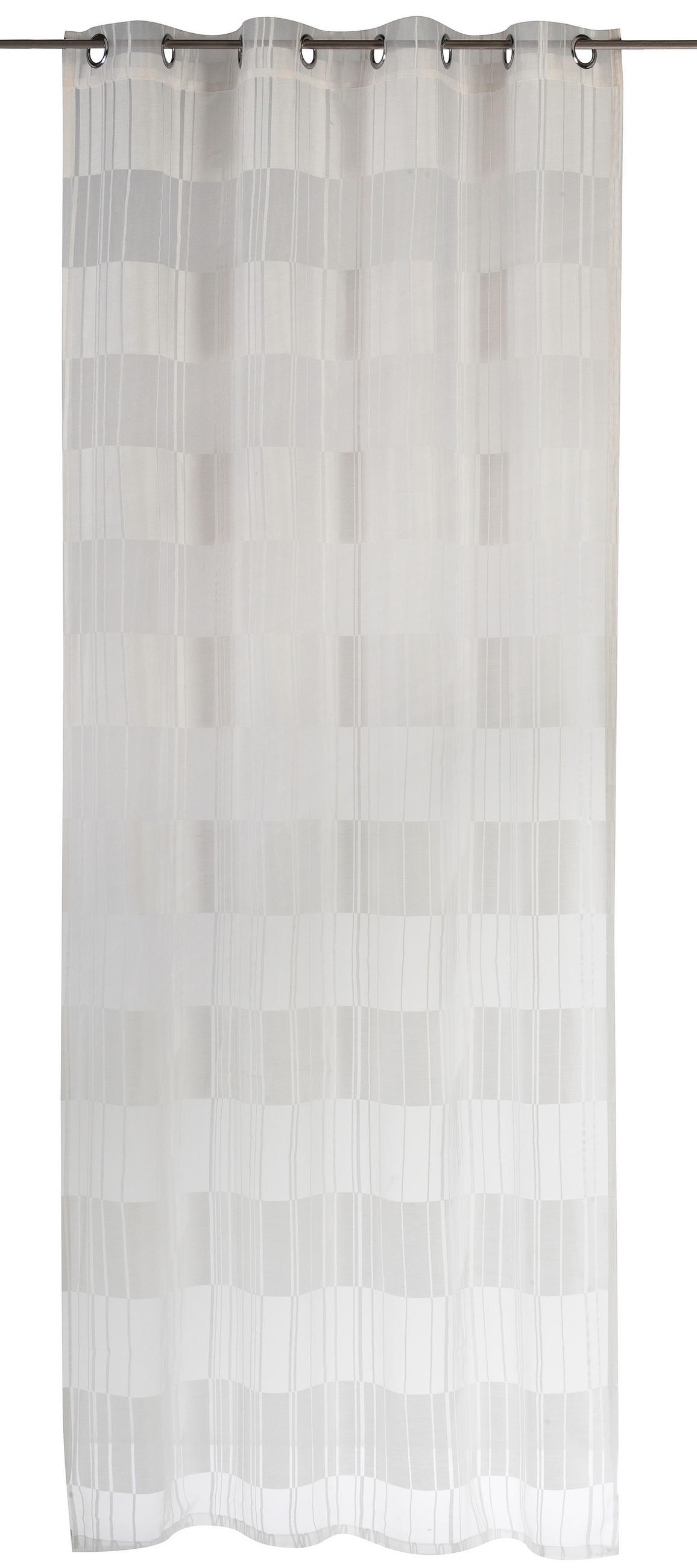 ÖSENSCHAL halbtransparent 140/255 cm   - Weiß, Basics, Textil (140/255cm)