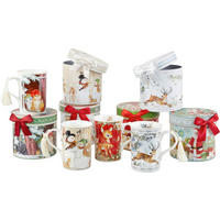 ŠOLJA ZA KAFU - višebojna, Lajfstajl, papir/karton (0,32l) - X-Mas