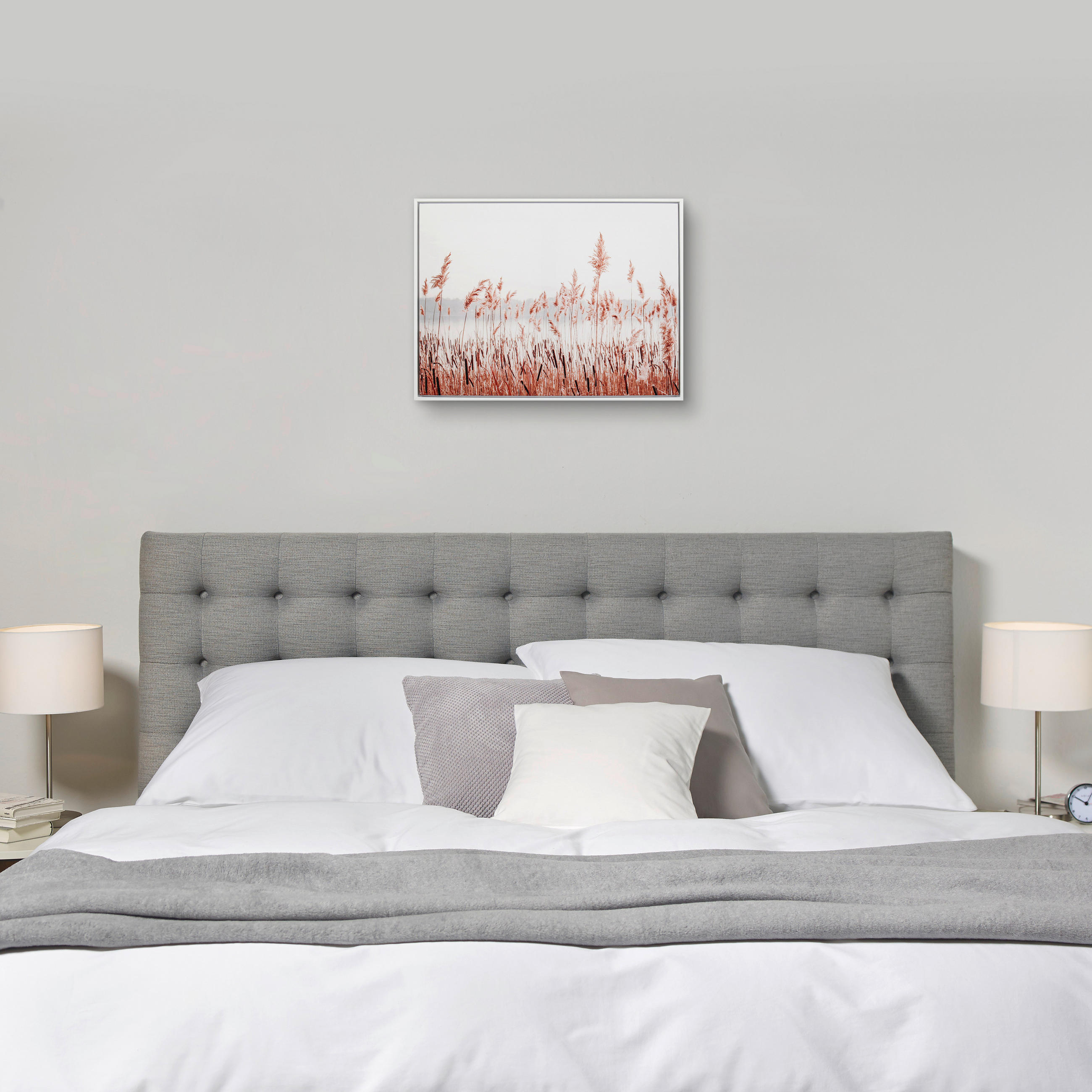 KUNSTDRUCK 60/45 cm - Braun/Weiß, Natur, Holzwerkstoff/Kunststoff (60/45cm) - Monee