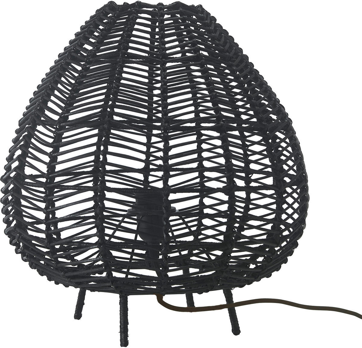 UTOMHUSLAMPA - svart, Klassisk, naturmaterial (36,5/38,5/36,5cm)