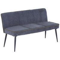 SITZBANK in Metall, Textil Hellgrau, Grün  - Hellgrau/Schwarz, Modern, Textil/Metall (140/83/62cm) - MID.YOU