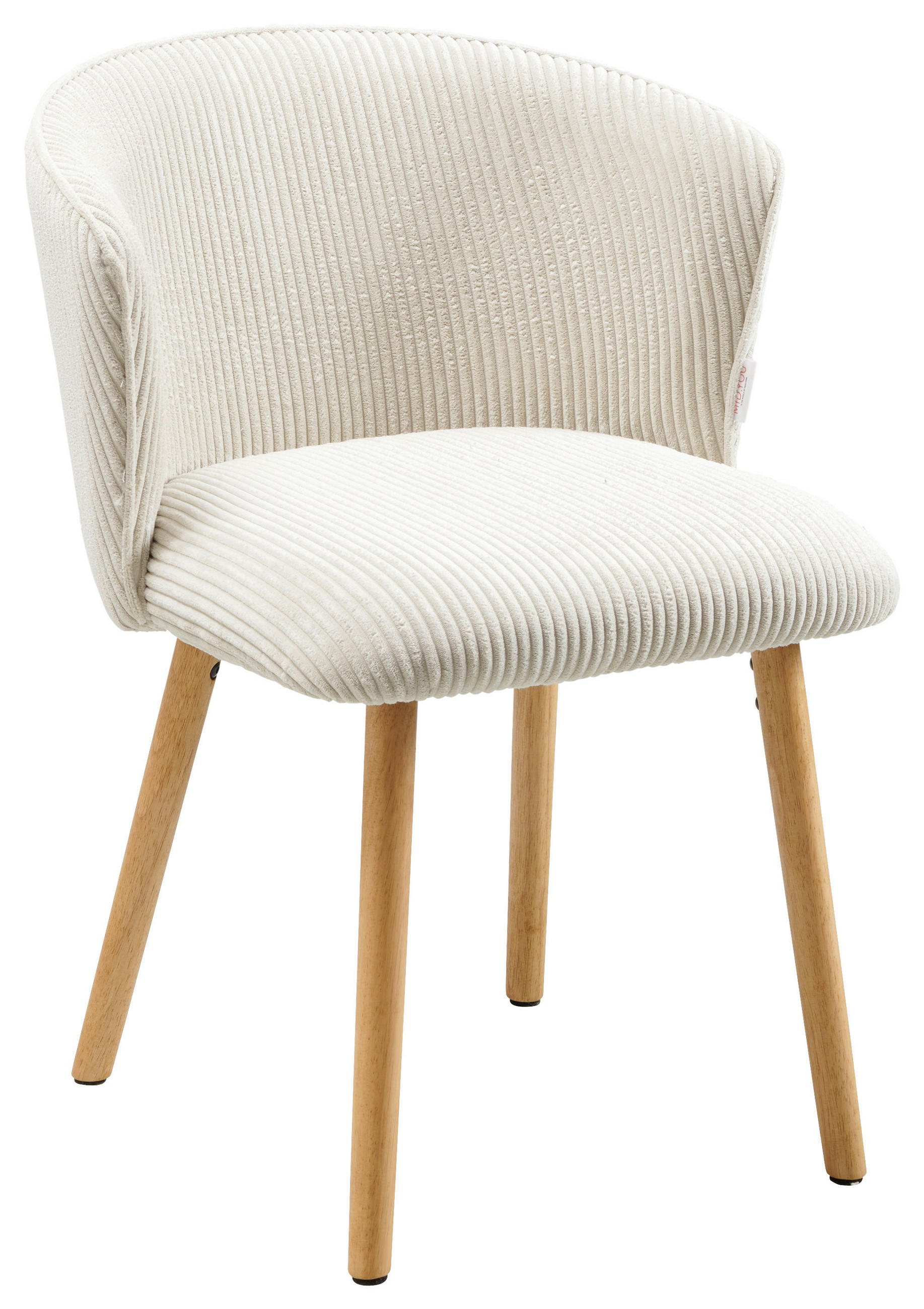 STUHL  in Cord  - Beige/Naturfarben, Lifestyle, Holz/Textil (61/79/61cm) - MID.YOU