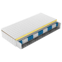 BOXSPRINGMATRATZE - Weiss, Textil (160/200cm)