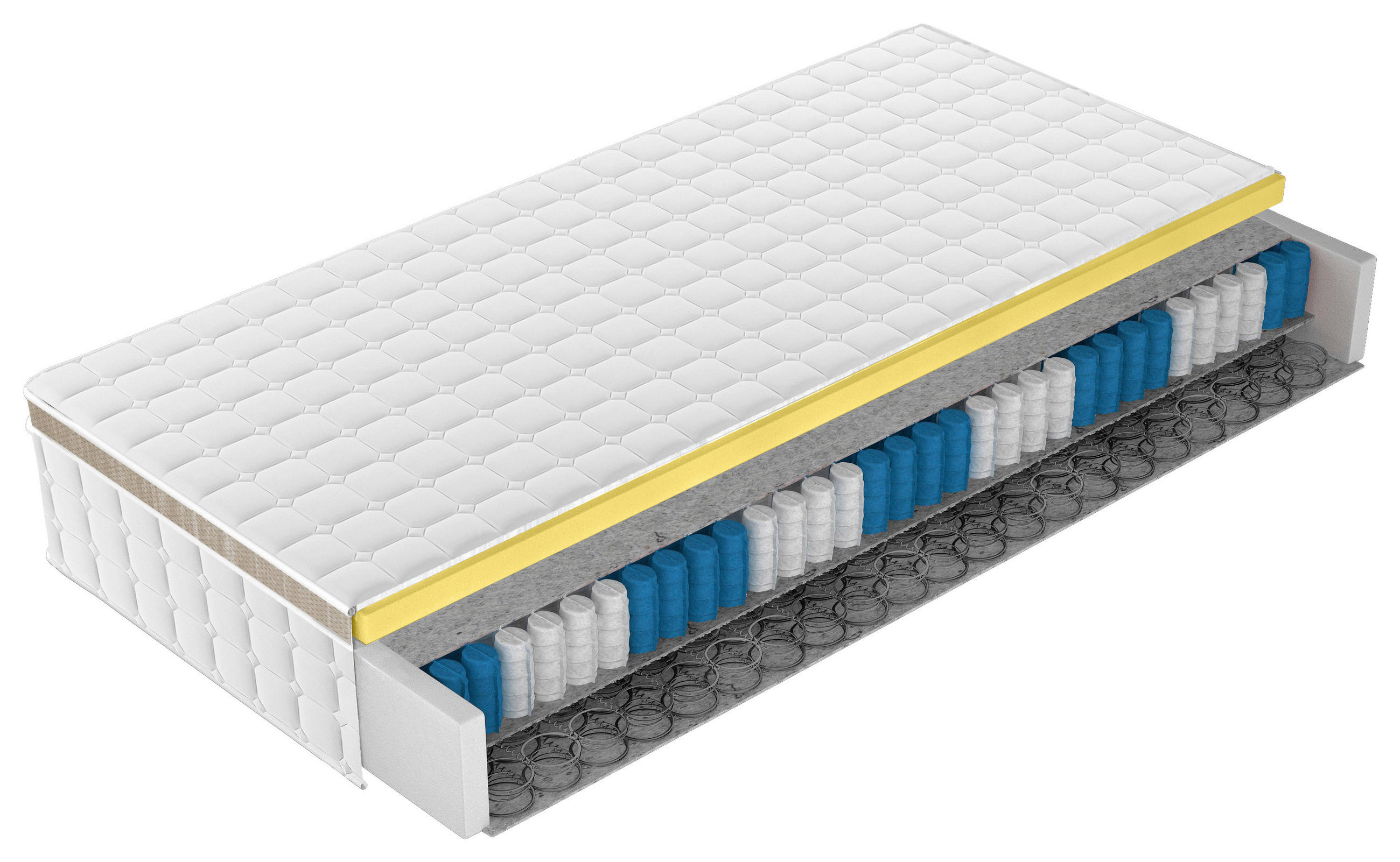 XXXLutz Boxspringmatratze Areno H2 Weiß 160x200 cm