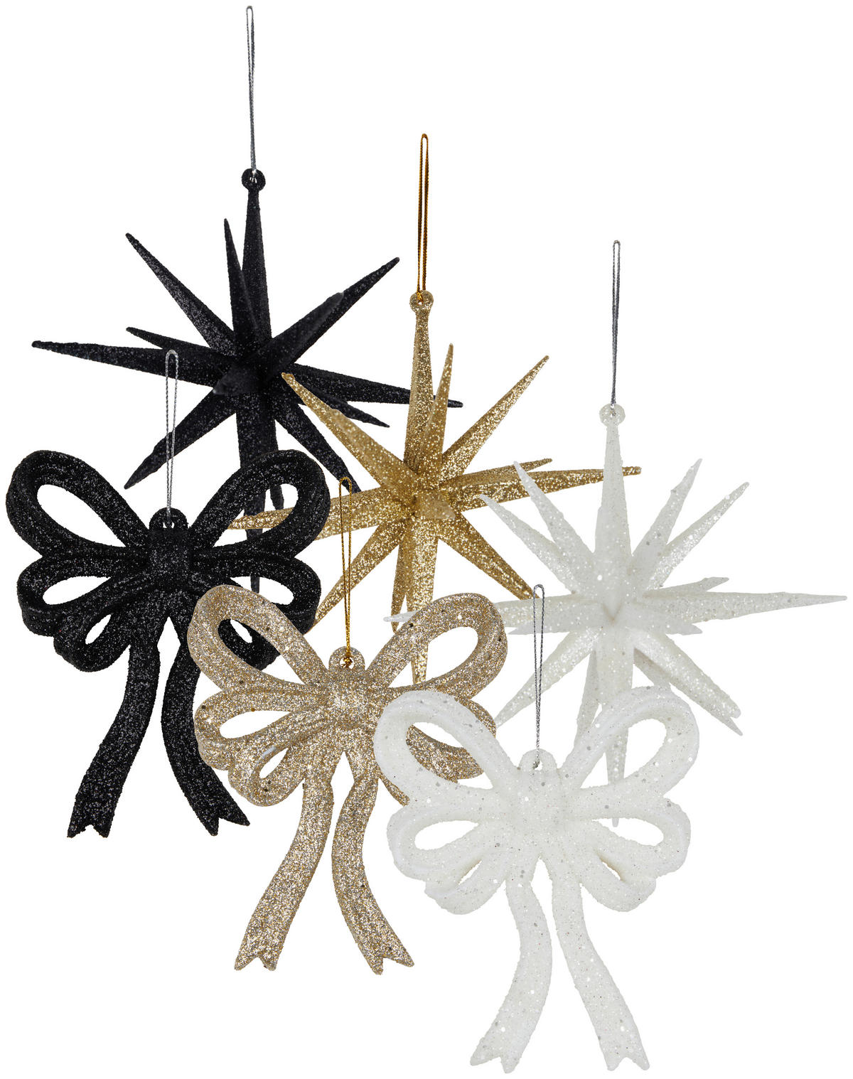 DEKORATIONSHÄNGE - vit/svart, Klassisk, plast (10/1/14cm)