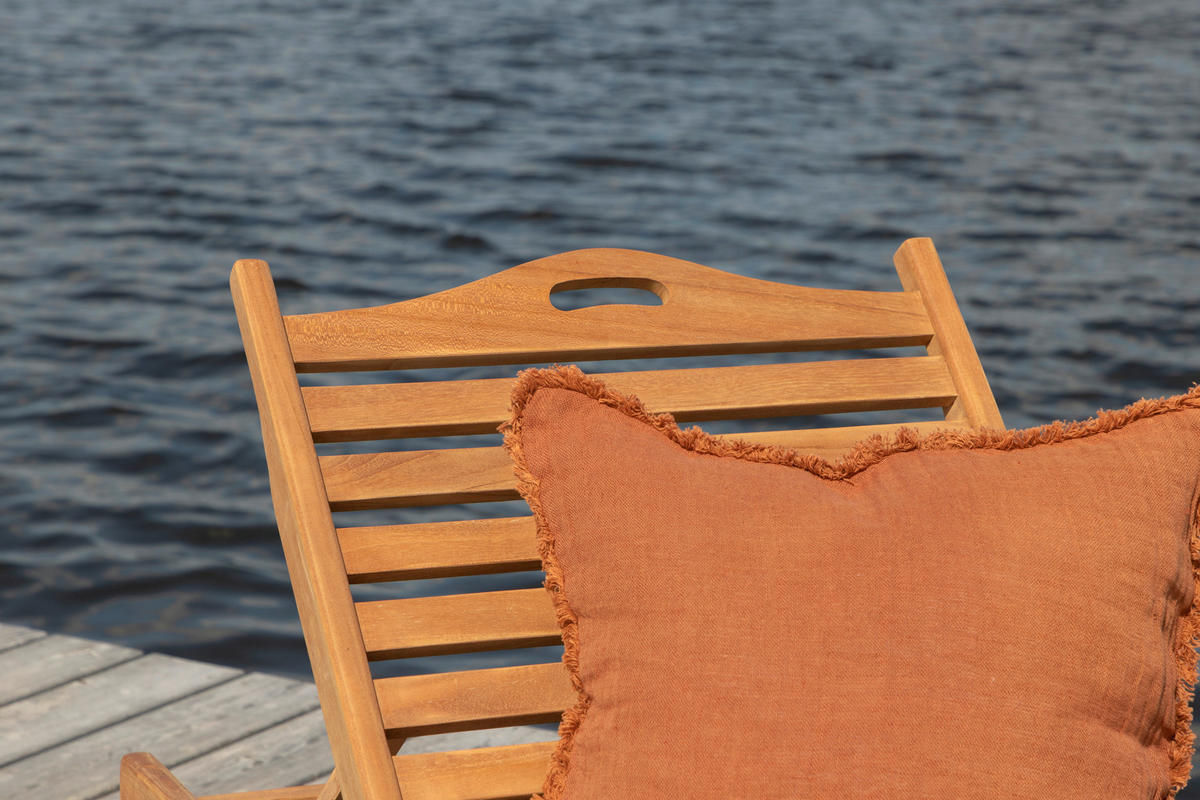 SONNENLIEGE 200/33/65 cm Teakholz  - Teakfarben, KONVENTIONELL, Holz (200/33/65cm) - Gardenson