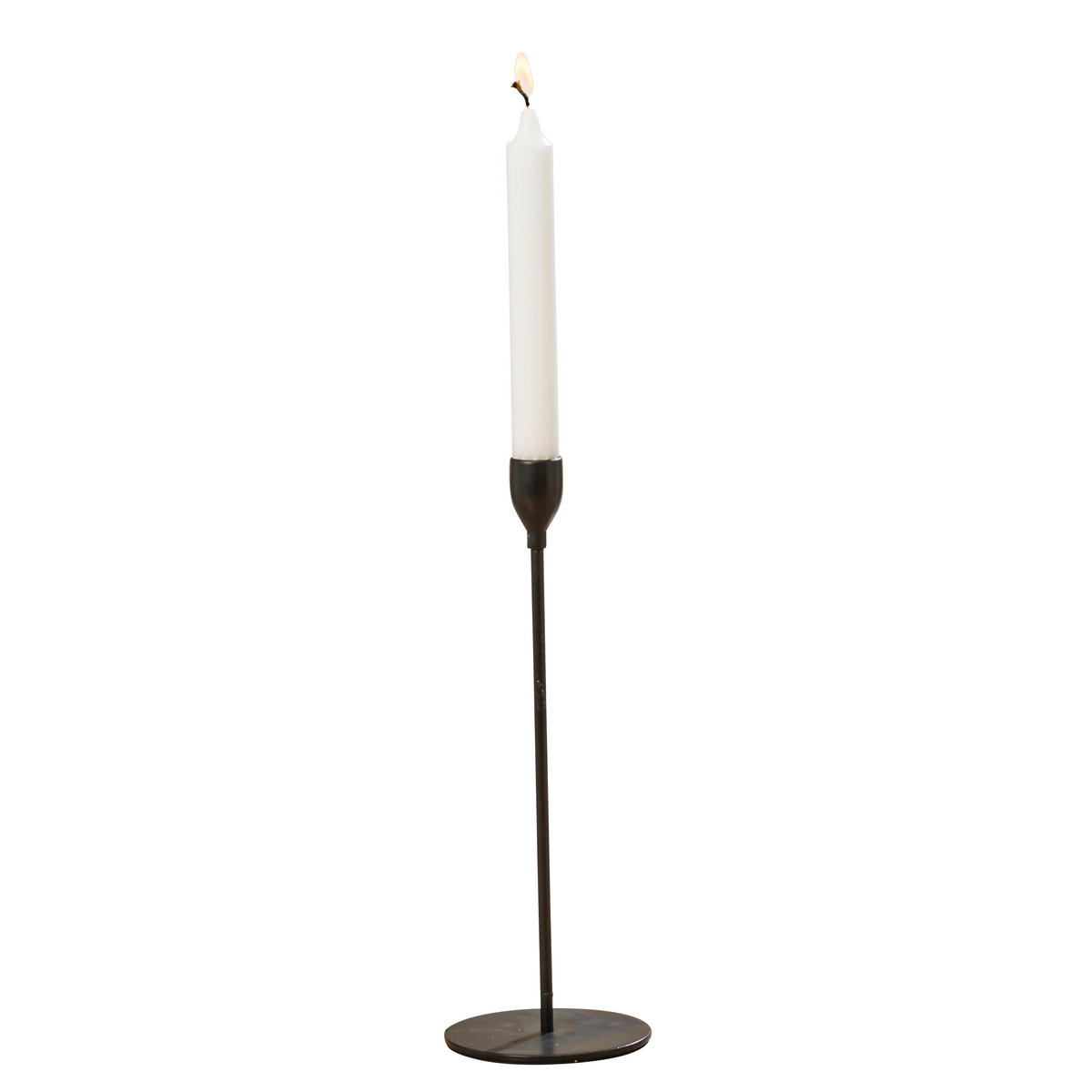 STOJAN NA SVIEČKU  kov - čierna, Basics, kov (10/33cm)