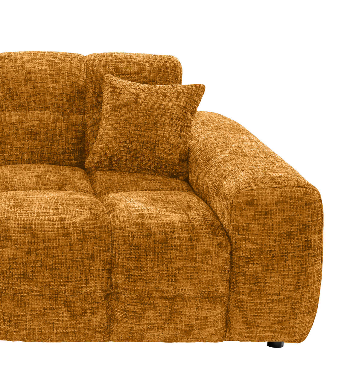 VIERSITZER-SOFA in Struktur Goldfarben  - Goldfarben/Schwarz, MODERN, Kunststoff/Textil (300/87/120cm) - Livetastic