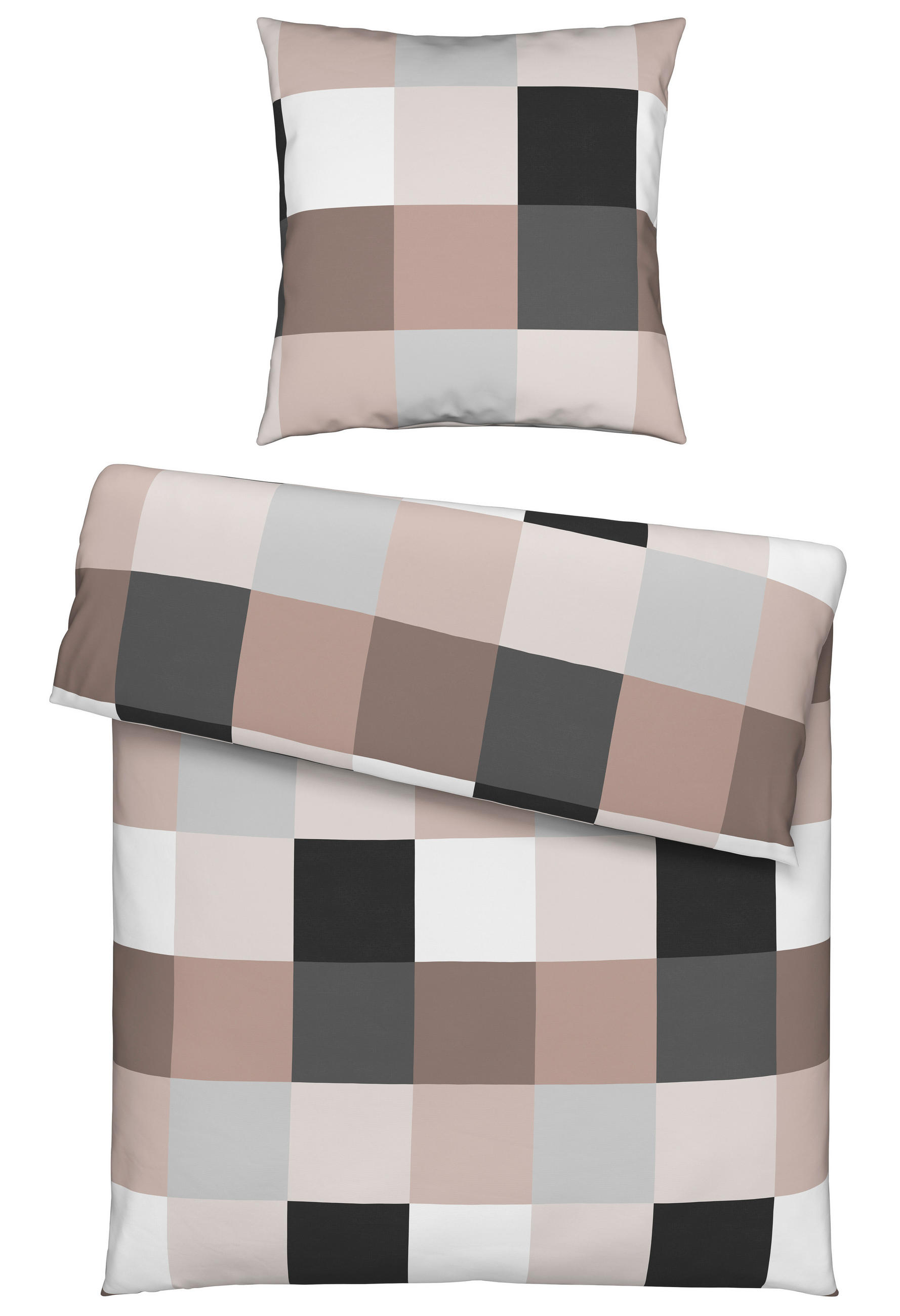 BETTWÄSCHE Fleece 135/200 cm  - Taupe, Textil (135/200cm) - Novel