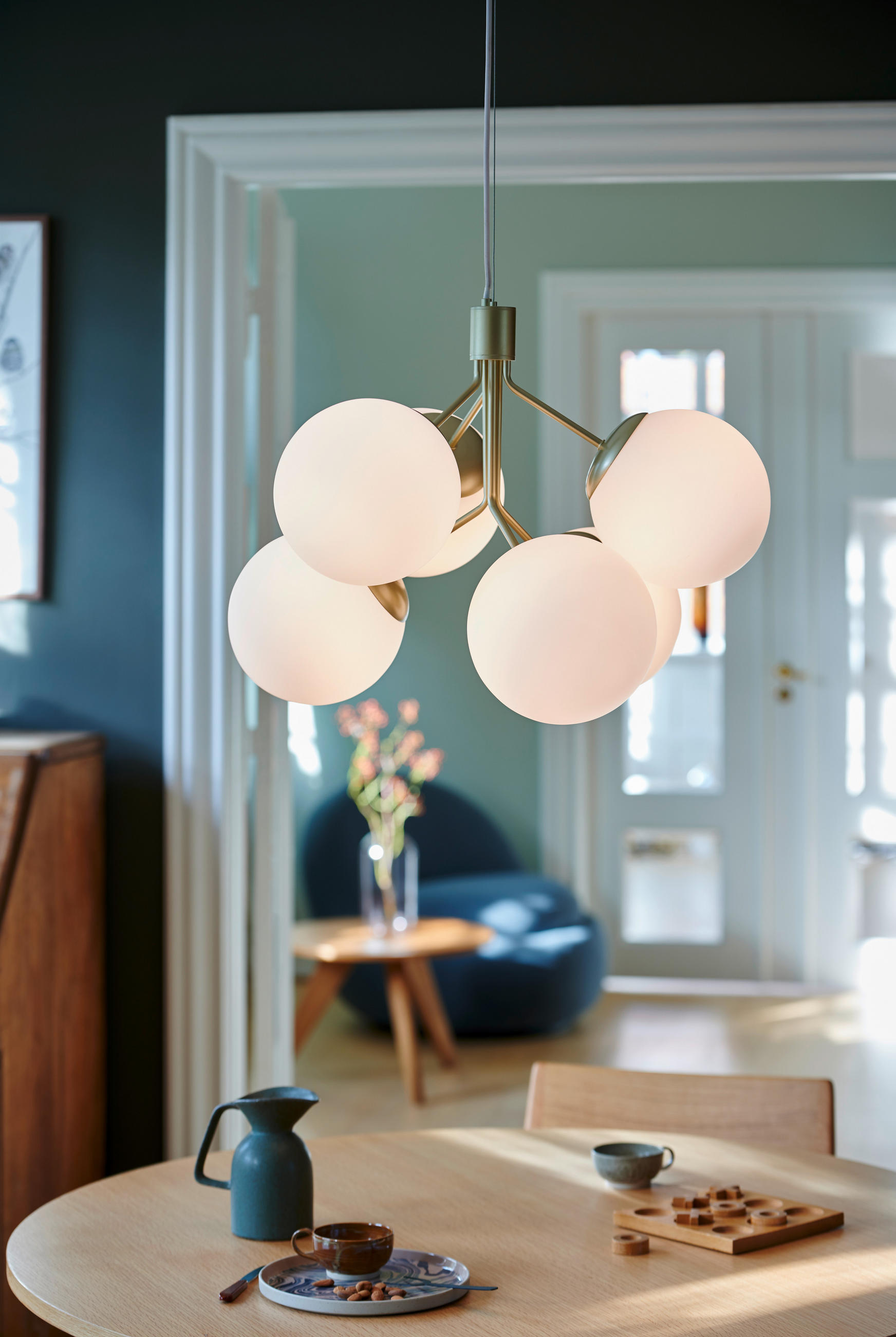 HÄNGELEUCHTE 45/62 cm  - Messingfarben, KONVENTIONELL, Glas/Metall (45/62cm) - Nordlux