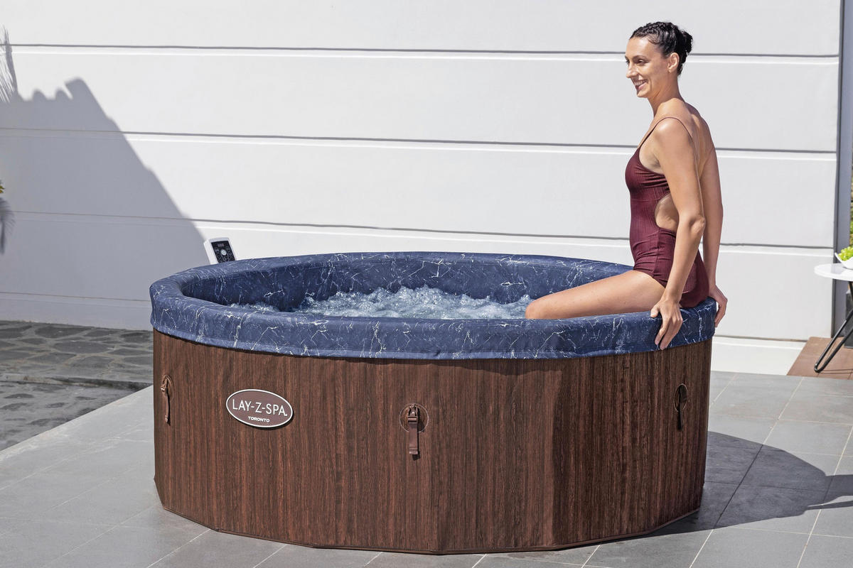 WHIRLPOOL LAY-Z-SPA TORONTO 6001W 190/70 cm  - Braun, KONVENTIONELL, Kunststoff/Metall (190/70cm) - Bestway