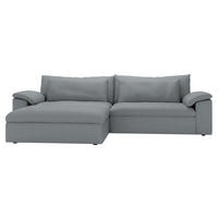 ECKSOFA  Chenille Grau  - Schwarz/Grau, Modern, Kunststoff/Textil (198/306cm) - Carryhome