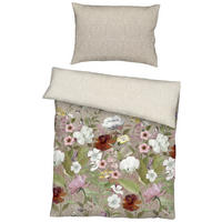 BETTWÄSCHE Wildblumen Makosatin 140/200 cm  - Naturfarben, Design, Textil (140/200cm) - Kaeppel