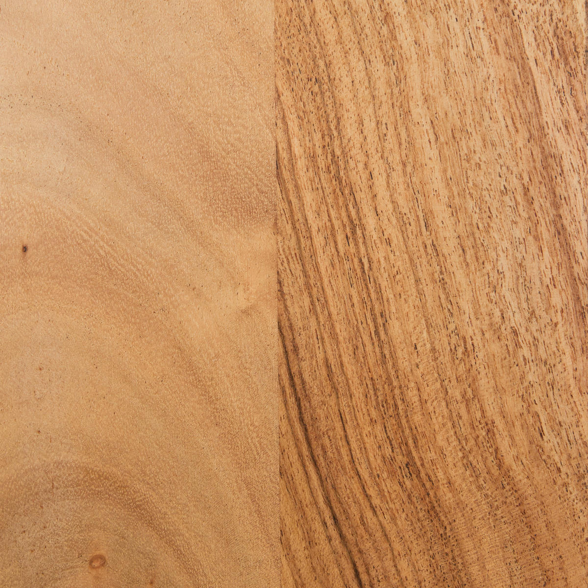 COUCHTISCH Akazie vollmassiv quadratisch Schwarz, Akaziefarben  - Schwarz/Akaziefarben, Design, Holz/Metall (80/43/80cm) - Livetastic