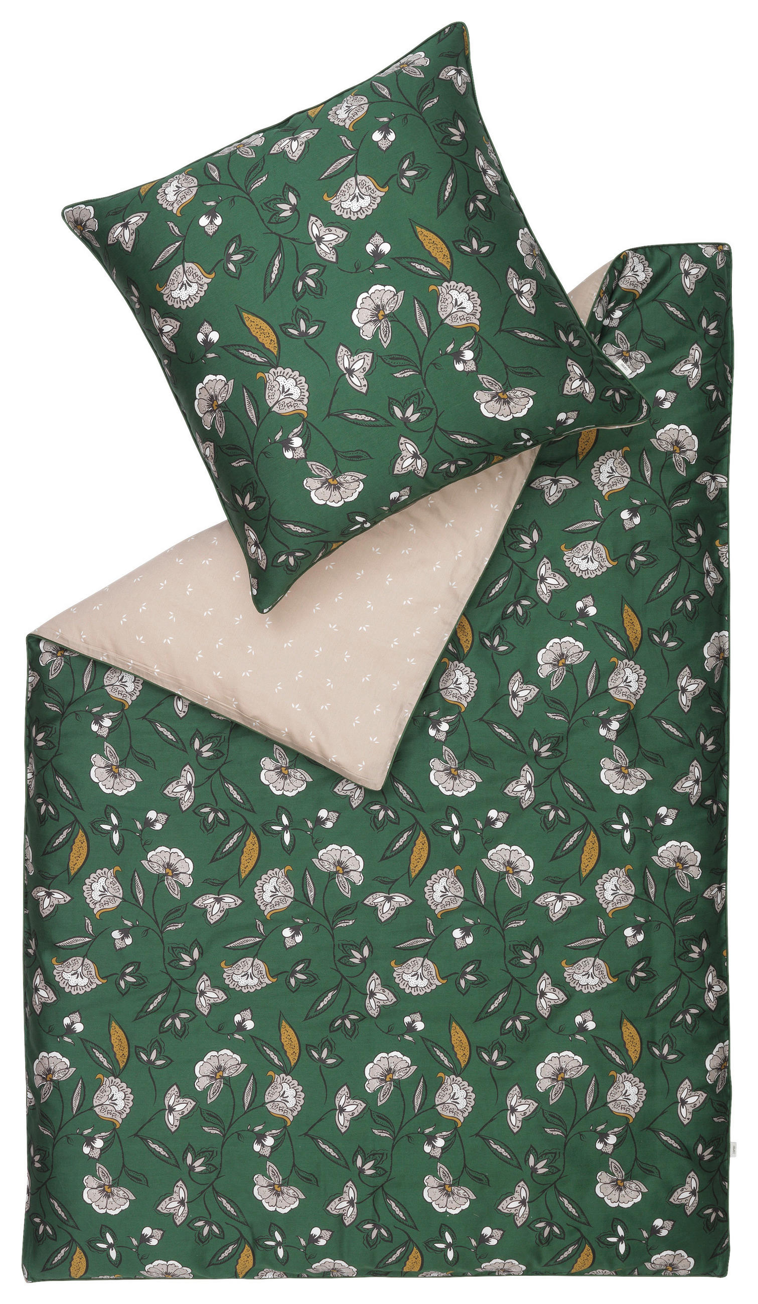 WENDEBETTWÄSCHE Maeve Satin 155/220 cm  - Beige/Naturfarben, Trend, Textil (155/220cm) - Esprit