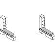 TV-ELEMENT 150-195/178,8/36 cm  - Eichefarben/Graphitfarben, KONVENTIONELL, Holzwerkstoff (150-195/178,8/36cm) - Cantus