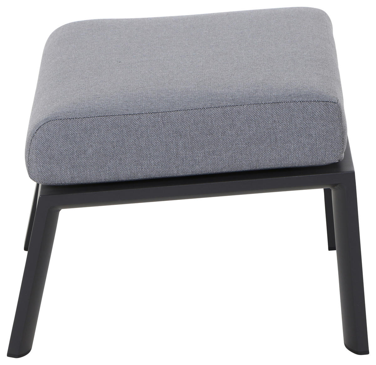 LOUNGEHOCKER  - Dunkelgrau/Anthrazit, Basics, Textil/Metall (60/43/59cm) - Siena Garden