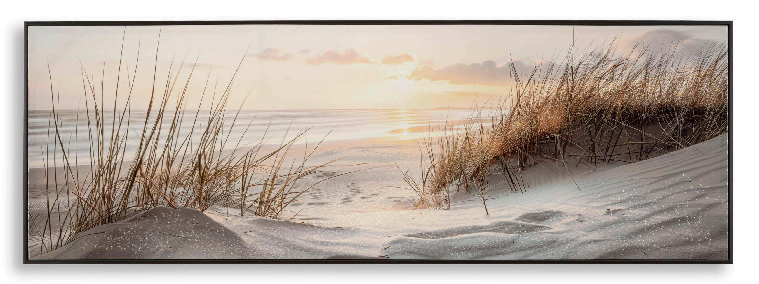 LEINWANDBILD Strand & Meer  - Schwarz, Basics, Holz/Kunststoff (152/52/4cm)