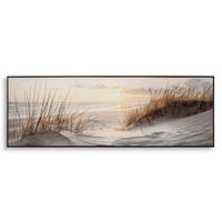 LEINWANDBILD Strand & Meer  - Schwarz, Basics, Holz/Kunststoff (152/52/4cm)