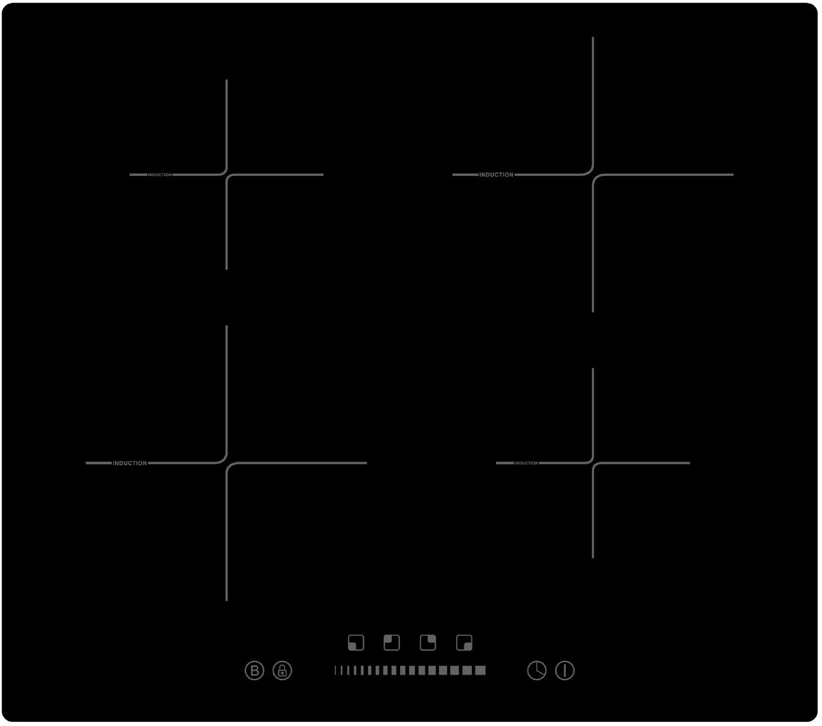 KÜCHENBLOCK 300 cm   in Graphitfarben, Eichefarben  - Eichefarben/Schwarz, Lifestyle, Holzwerkstoff/Metall (300cm) - Held