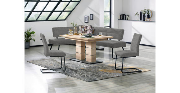 SCHWINGSTUHL  in Stahl Chenille  - Schwarz/Grau, Design, Textil/Metall (47/93/58cm) - Dieter Knoll