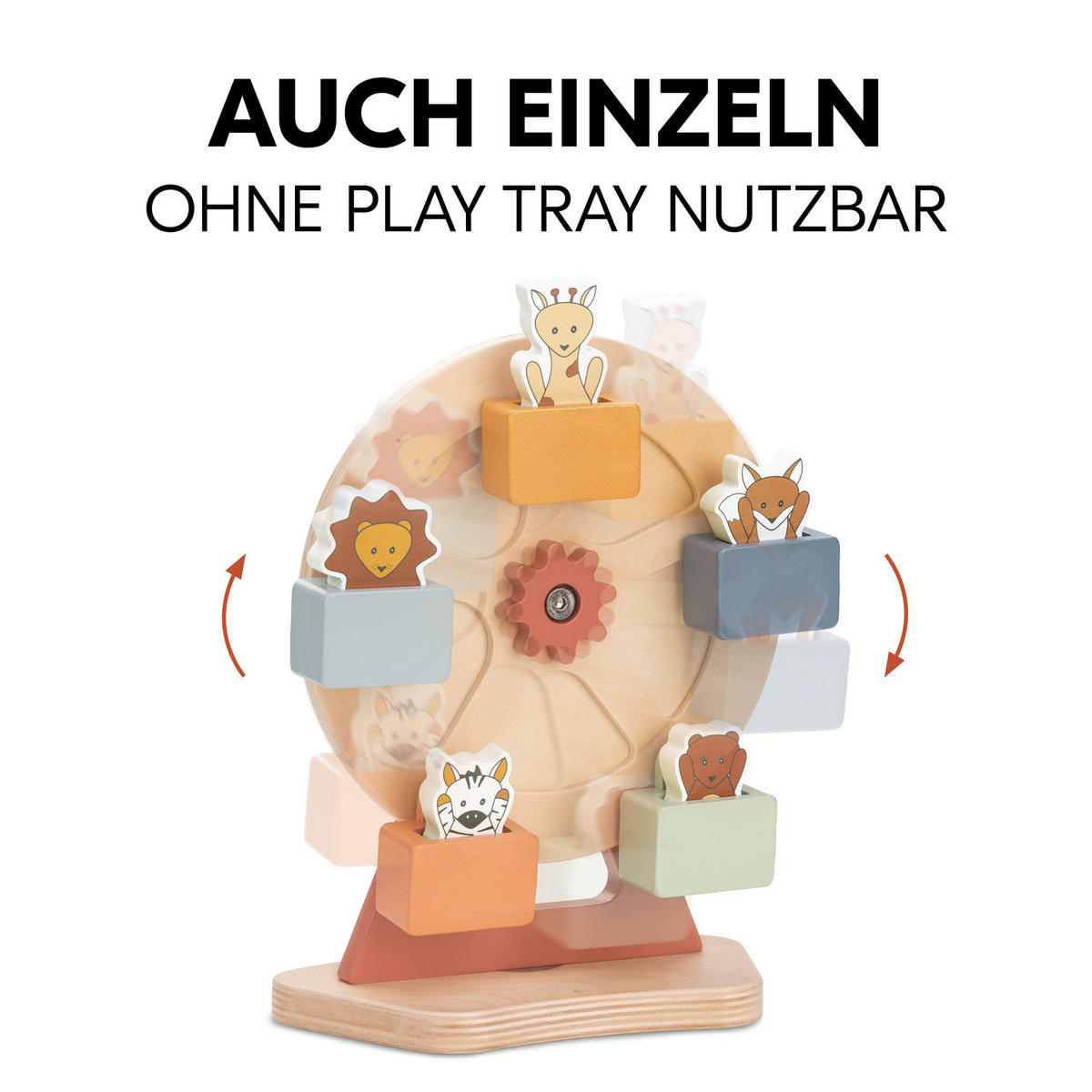 ESS- UND SPIELBRETT Play Fun Fair S  - Multicolor, Basics, Holz (11/26/19.5cm) - Hauck
