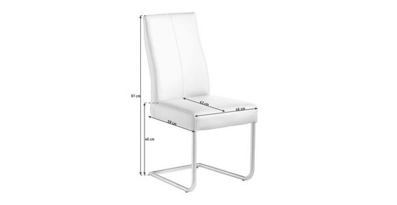 SCHWINGSTUHL Lederlook Edelstahlfarben, Gelb - Edelstahlfarben/Gelb, Design, Textil/Metall (46/97/59cm) - Valnatura