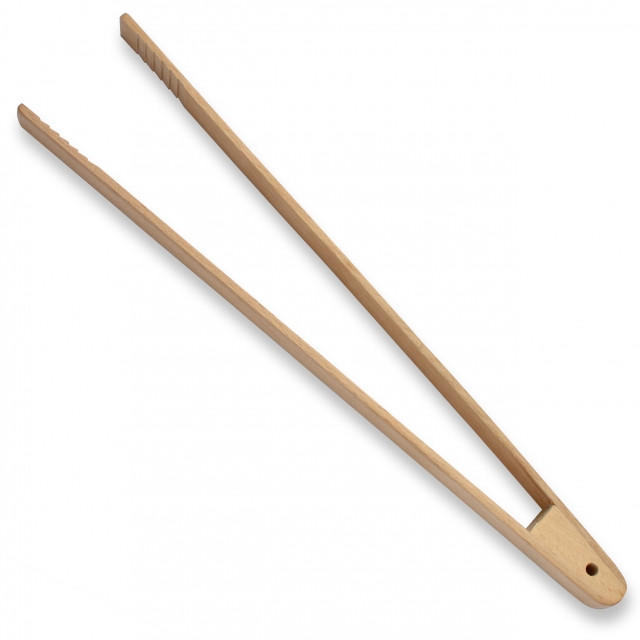 GRILLZANGE - Buchefarben, Basics, Holz (30cm) - Justinus