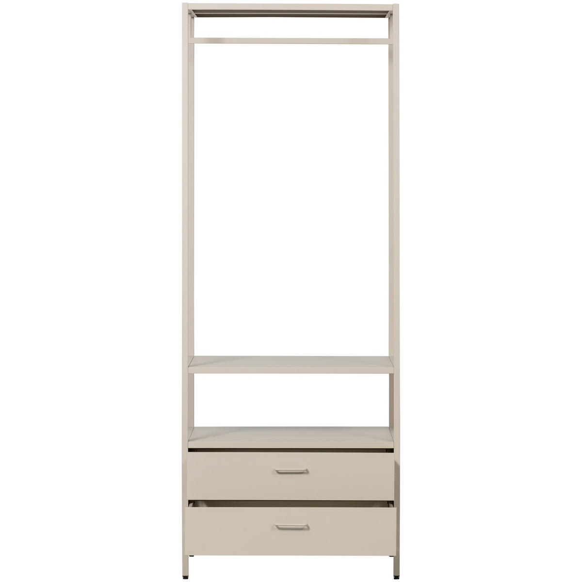OFFENER KLEIDERSCHRANK 70/185/54 cm  in Sandfarben  - Sandfarben, Basics, Metall (70/185/54cm) - MID.YOU