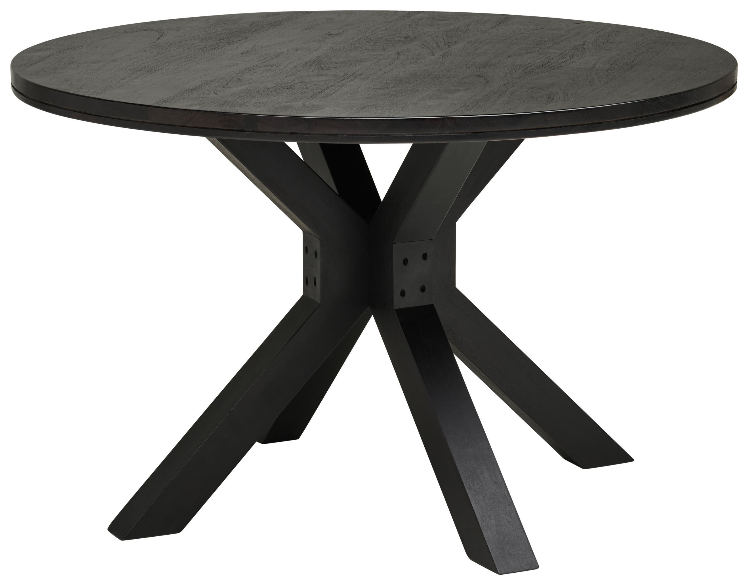ESSTISCH in Holz  - Schwarz, MODERN, Holz (120/76/120cm) - MID.YOU