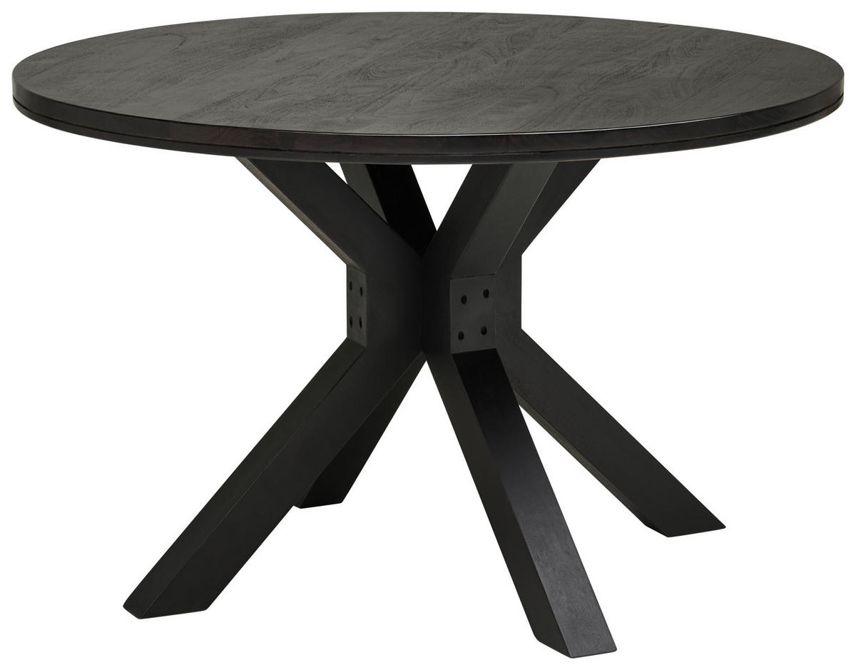 ESSTISCH in Holz  - Schwarz, MODERN, Holz (120/76/120cm) - MID.YOU