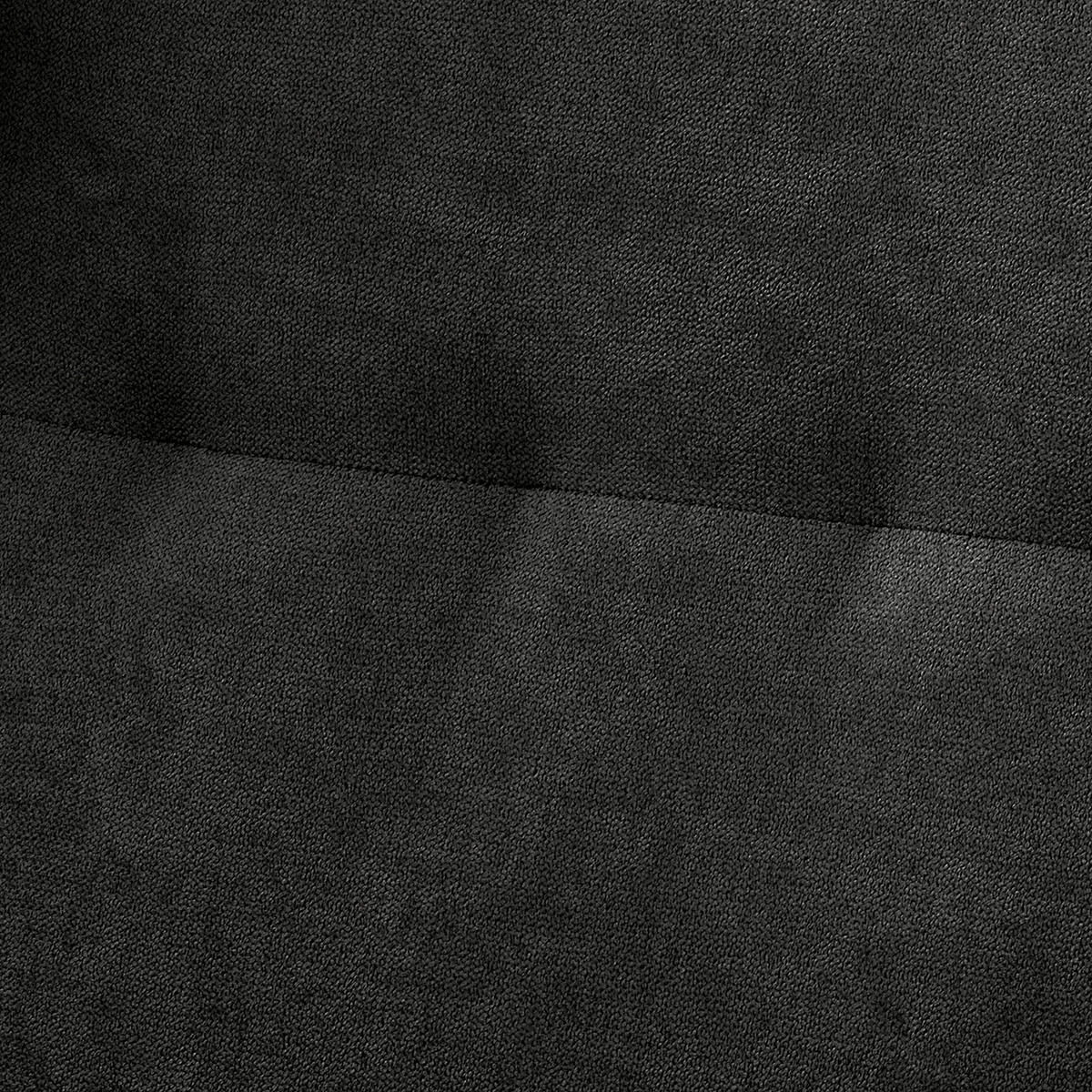 OHRENSESSEL Mikrofaser Schwarz  - Schwarz/Naturfarben, Design, Holz/Textil (87/105/90cm) - Livetastic