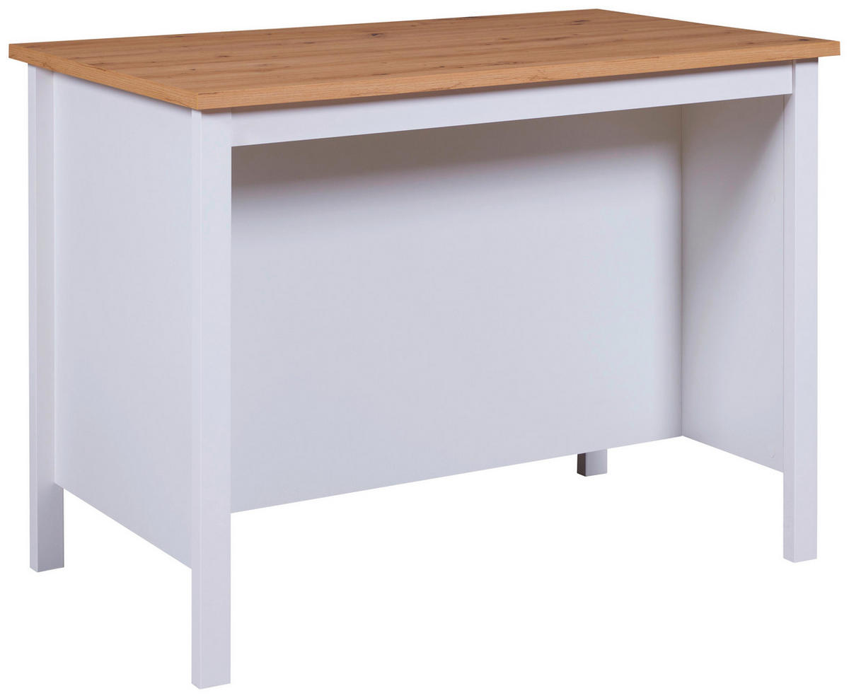 ÎLOT DE CUISINE   in Weiss, Eiche Artisan  - Weiss/Eiche Artisan, Konventionell, Holz/Holzwerkstoff (124/91,5/75cm) - MID.YOU