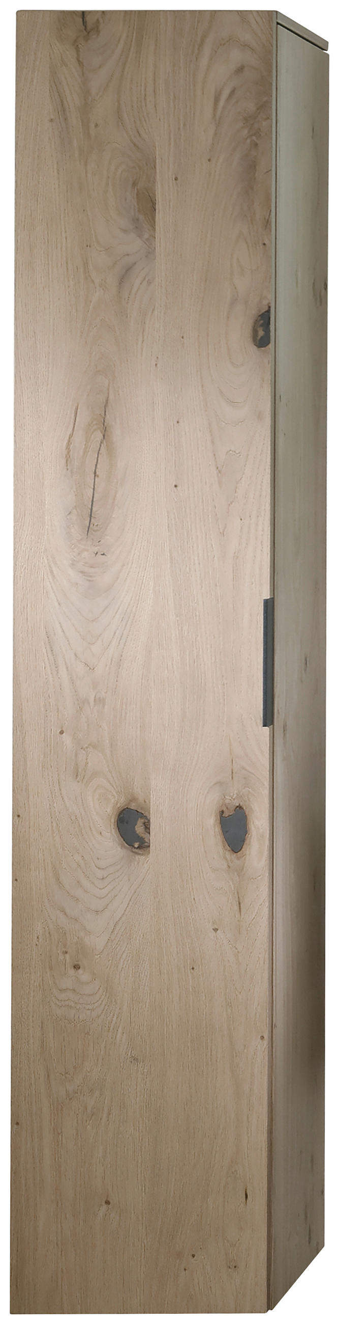 HOCHSCHRANK 32/160/35 cm  - Eichefarben/Schwarz, KONVENTIONELL, Glas/Holz (32/160/35cm) - Voglauer