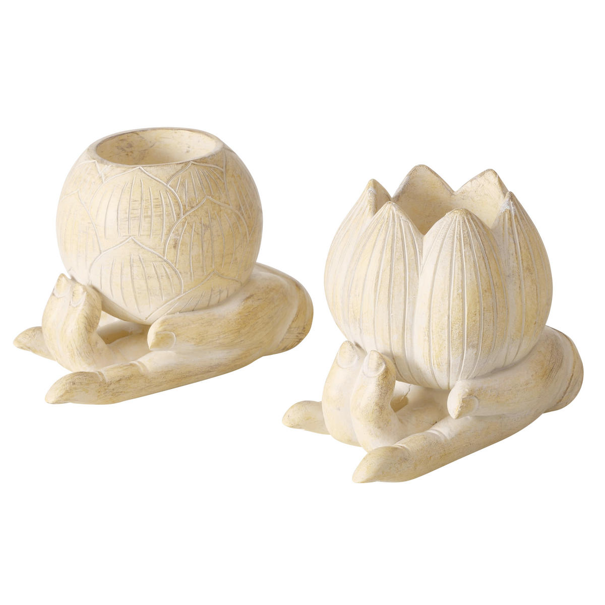 TEAMÉCSESTARTÓ - bézs, Design, műanyag (12,5/7,5/10cm)