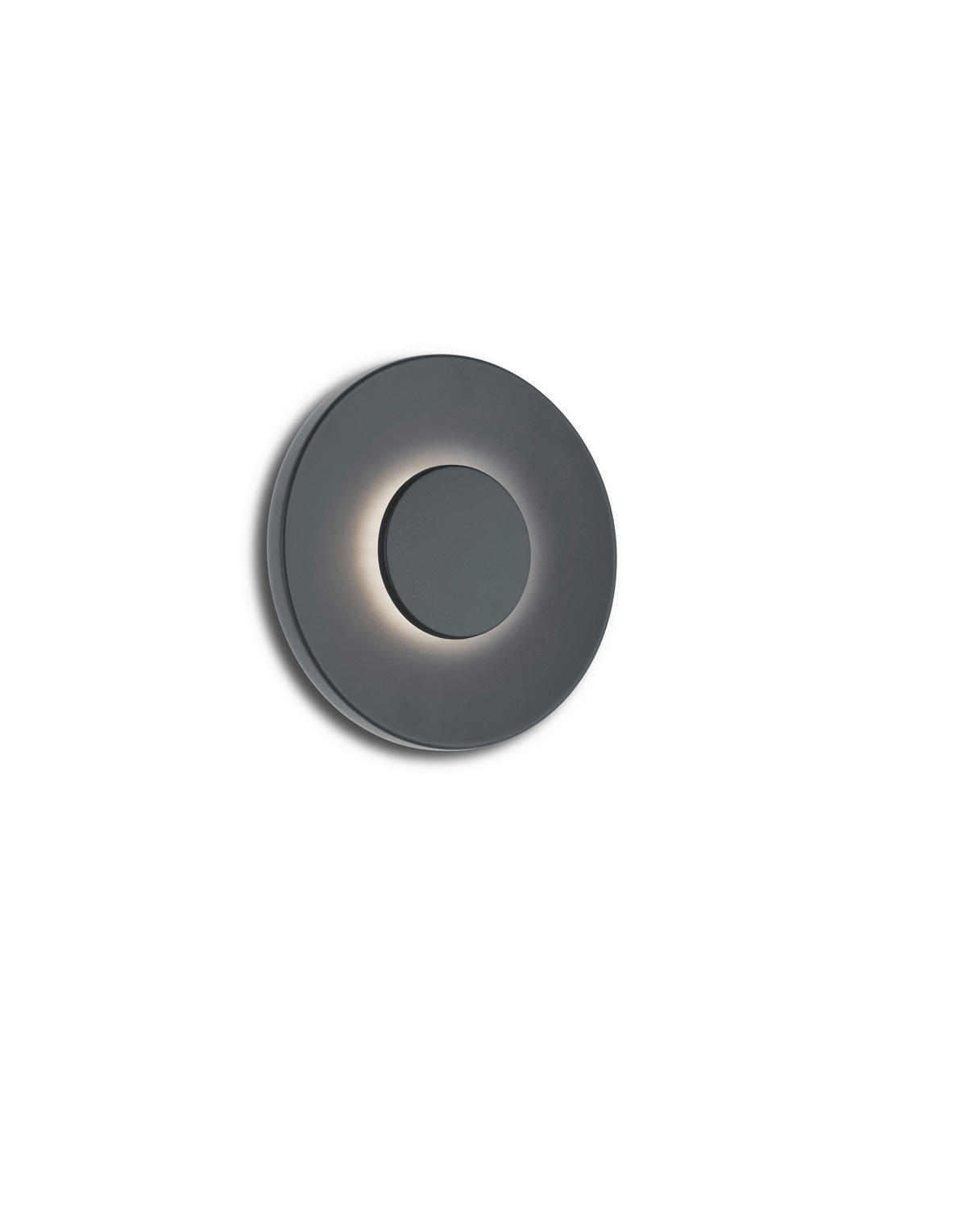 LED-WANDLEUCHTE BUD44 24/5 cm   - Graphitfarben, Design, Metall (24/5cm) - Helestra