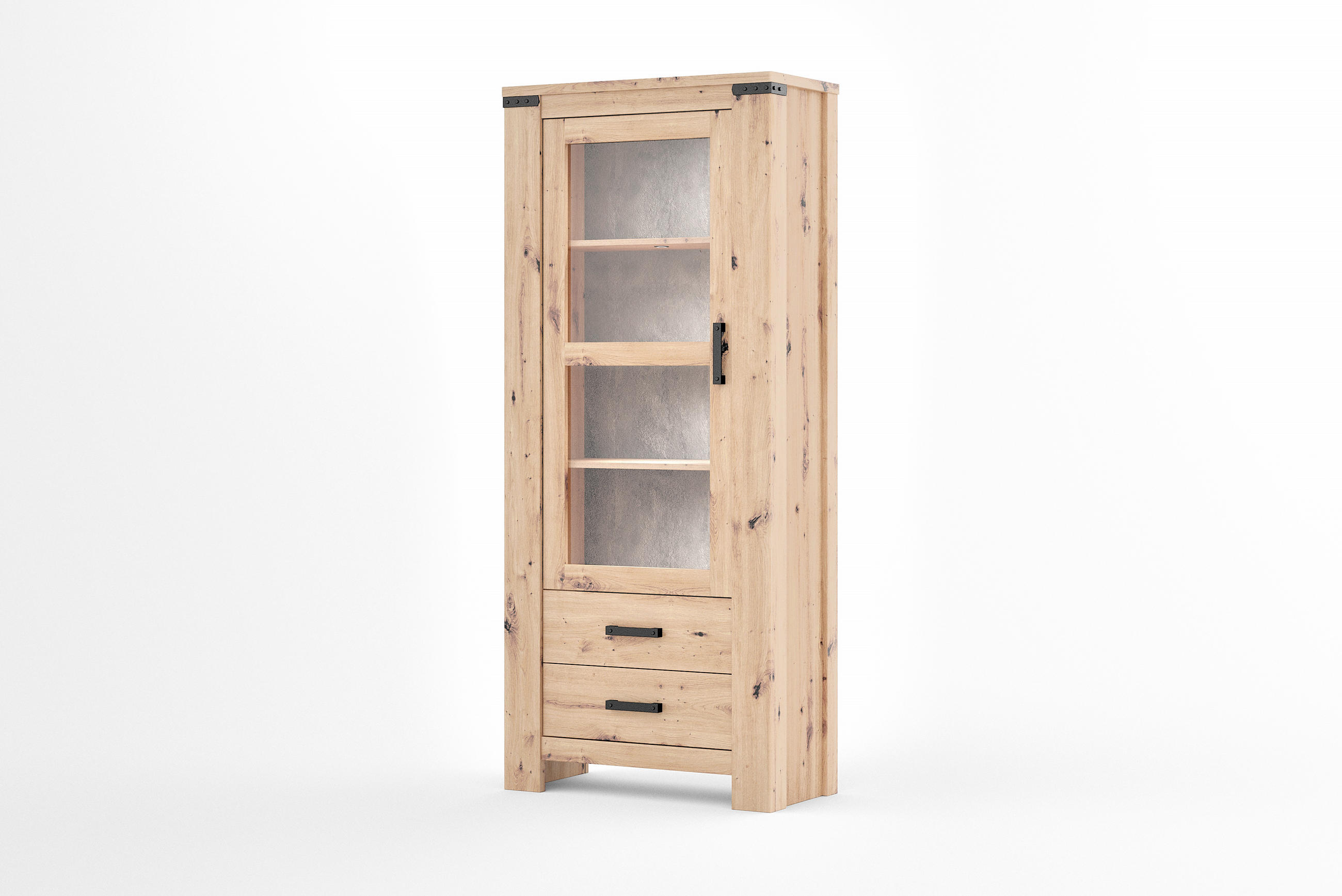 VITRIN Artisan tölgy  - Artisan tölgy/antracit, Basics, műanyag/faalapú anyag (85/196/40cm) - Hom`in