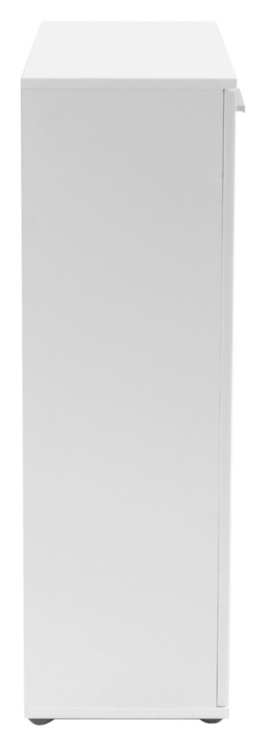 KOMMODE , 60/102/30 cm, 1 Schublade(n)  - Silberfarben/Schwarz, LIFESTYLE, Holzwerkstoff/Kunststoff (60/102/30cm) - MID.YOU