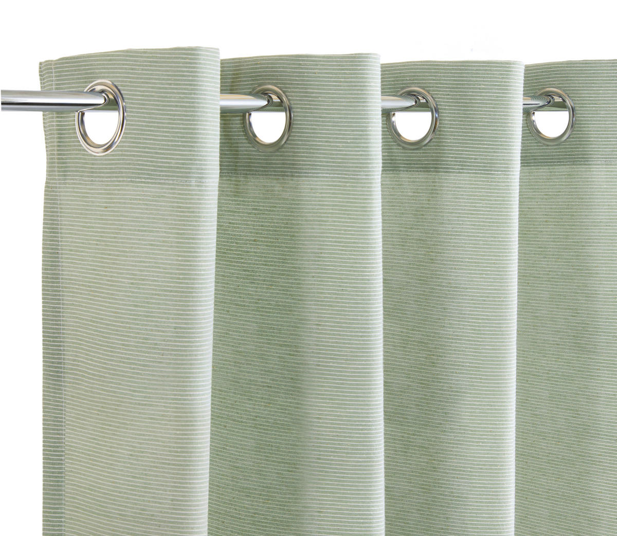 ÖSENSCHAL E-NEEDLESTRIPE blickdicht 140/250 cm   - Salbeigrün, KONVENTIONELL, Textil (140/250cm) - Esprit