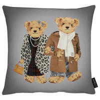 ZIERKISSEN  45/45 cm   - Hellbraun/Grau, Basics, Textil (45/45cm) - Apelt