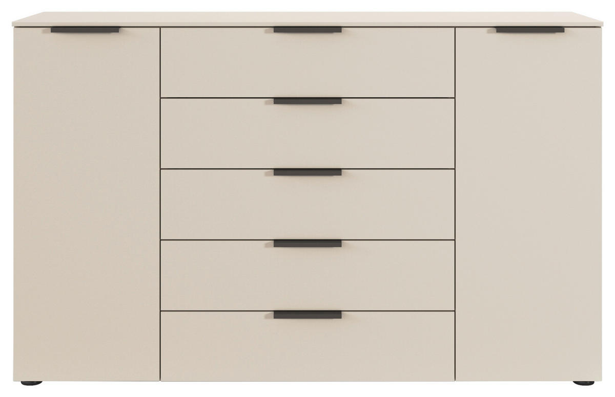 KOMMODE 160/100/42 cm  in Champagner  - Champagner/Graphitfarben, Modern, Holzwerkstoff/Kunststoff (160/100/42cm) - Rauch Möbel